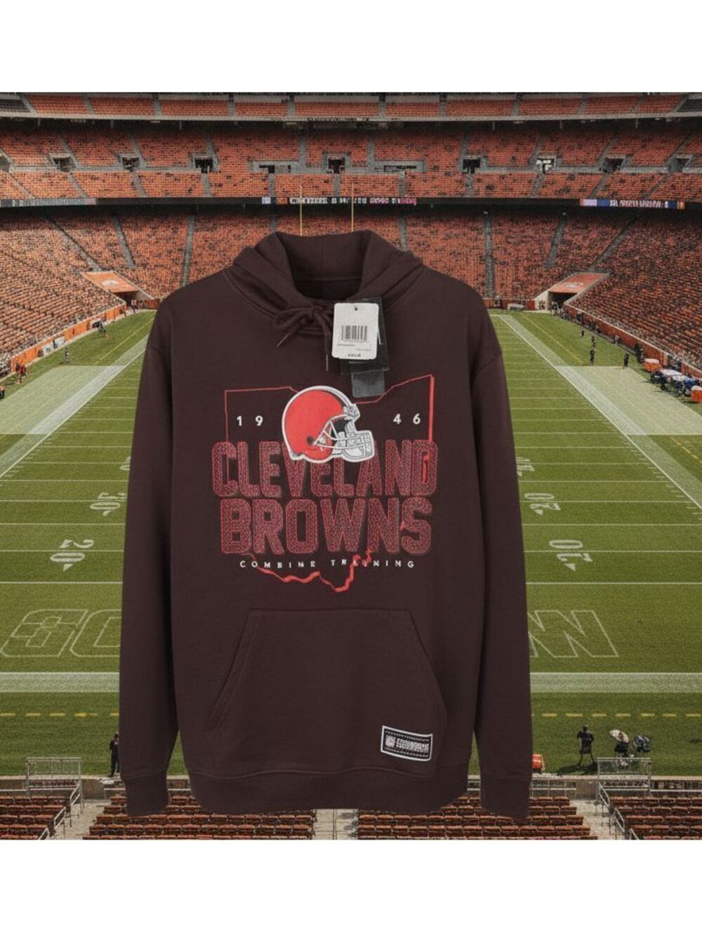 Cleveland Browns - NFL Combine Authentic Hoodie - Men's Large